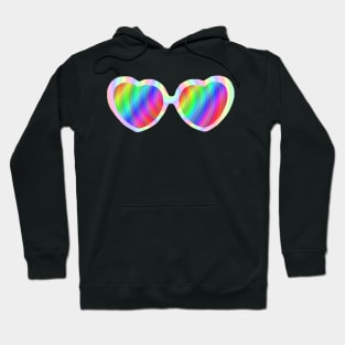 Spiral Hypnotize Heart Sunglasses Hoodie